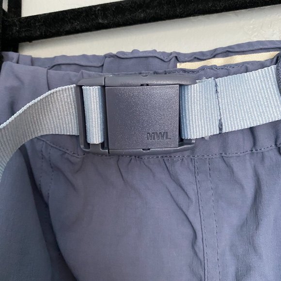 MWL Hiking Shorts w/ belt, blue Sz S - Picture 5 of 5
